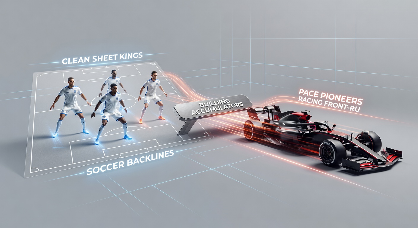 Graph comparing clean sheet percentages in soccer leagues alongside front-runner win rates in major horse races