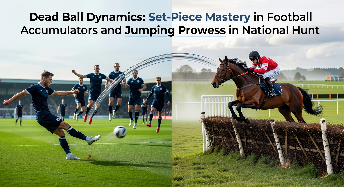 A National Hunt horse powerfully leaping a hurdle mid-race, spray flying from soft ground, capturing the intensity of jumping prowess in action