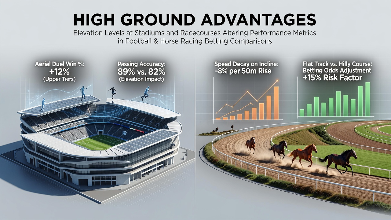 Aerial view of a high-elevation football stadium nestled in mountainous terrain showing altitude effects on the pitch
