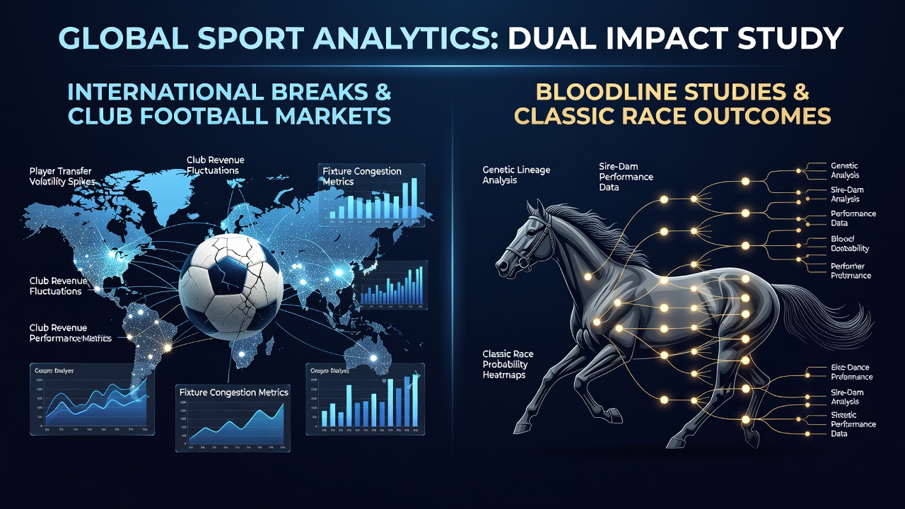 Football players during an international break and thoroughbred horses at a classic race start