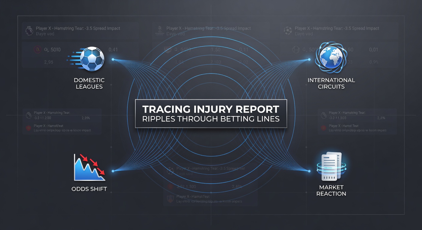 Injury report analysis impacting football betting markets in domestic leagues